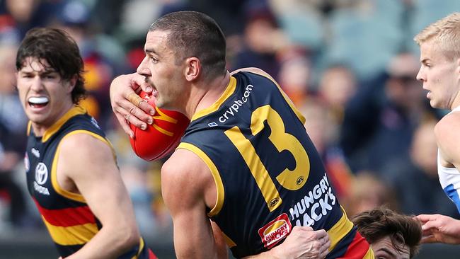 Taylor Walker is still one of the Crows’ most important players. Picture: Sarah Reed/AFL Photos via Getty Images