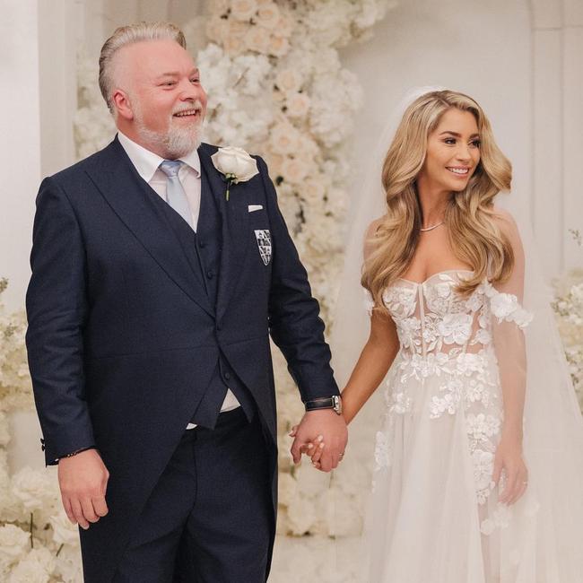 Kyle Sandilands and wife Tegan Kynaston. Picture: Instagram