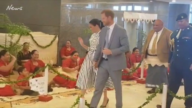 Prince Harry and Meghan arrive in Tonga