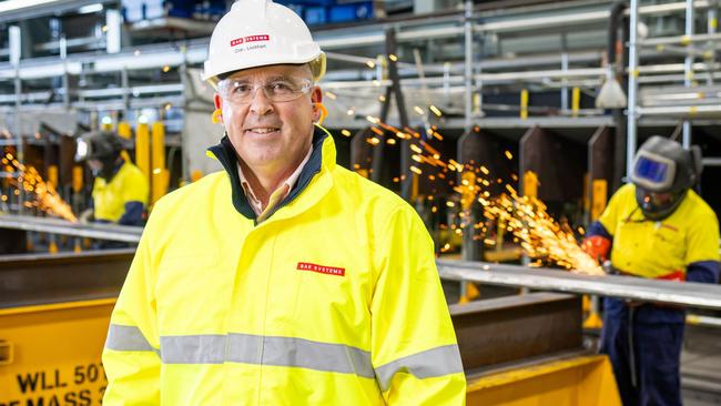 Craig Lockhart, CEO BAE Systems Maritime Australia. Picture: James Elsby