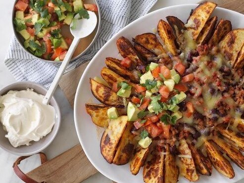 Potato wedge nachos.