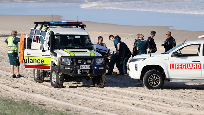 A man drowned at Main Beach on Thursday. Picture: Nigel Hallett