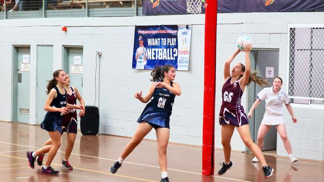 Sunshine Coast netballer Keira Blundell in action for Queensland at the National Schools Championships. Picture: Contributed