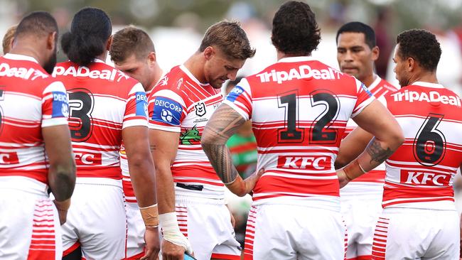 The Dragons have an extra week to regroup after they were humbled in the Charity Shield against the Rabbitohs in Mudgee. Picture; Mark Kolbe/Getty Images