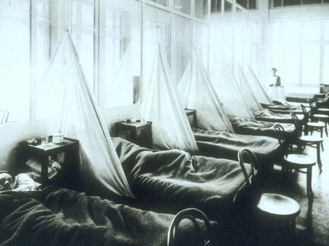 The Spaanish flu epidemic in Australia 1918.