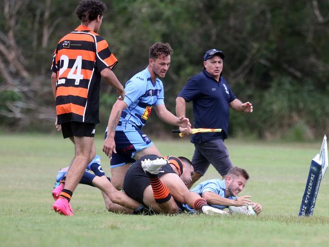 GCDRU round 2. Helensvale vs. Coomera. 2nd Grade. Vaydah Matchitt scoring. 13 April 2024 Helensvale Picture by Richard Gosling