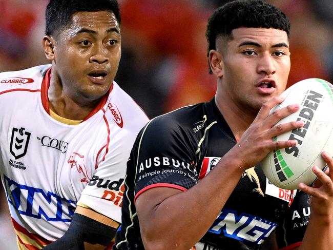 (L-R) Anthony Milford and Isaiya Katoa.