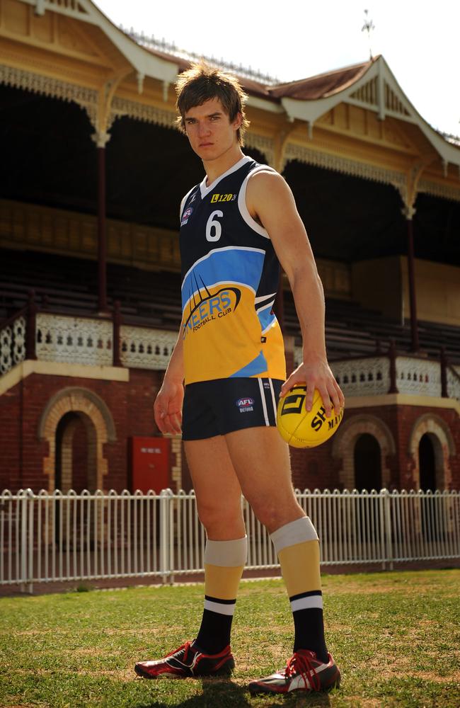 Dustin Martin before being taken by Richmond in the 2009 AFL Draft.