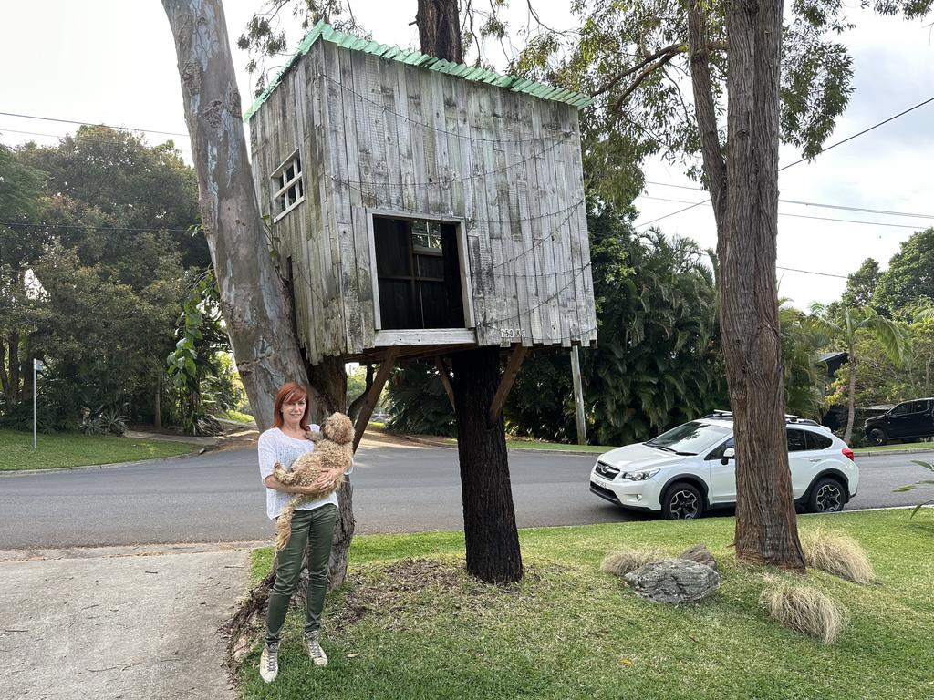 Mellanie Coppin's treehouse in Byron Bay. Picture: Savannah Pocock