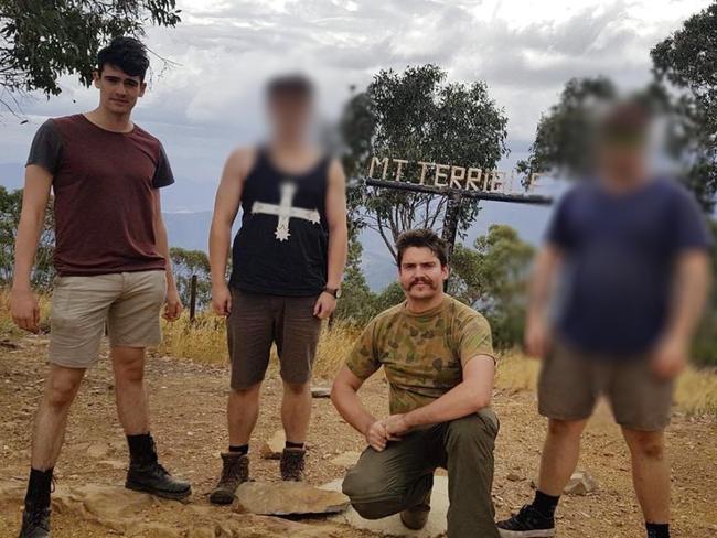 Jacob Hersant and Stuart von Moger on a camping trip to Mt Terrible in 2018. Picture: Supplied