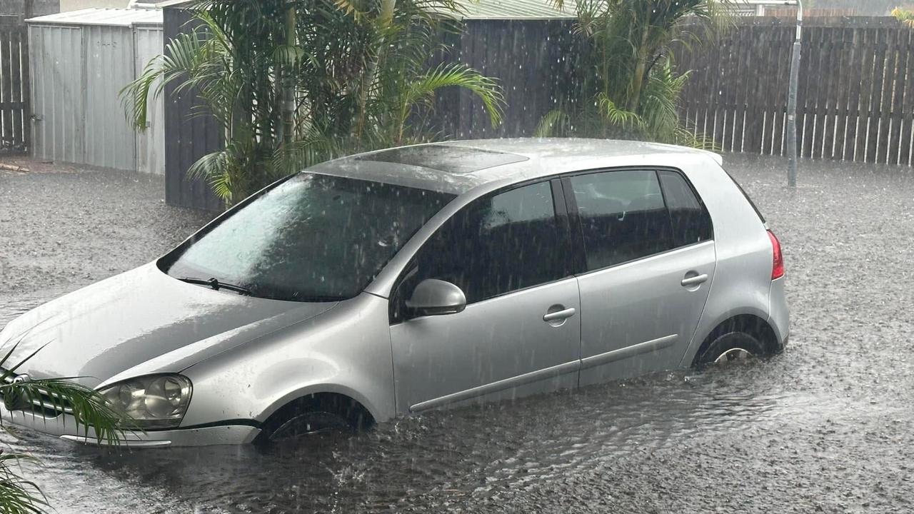 Wild weather brought by ex-Tropical Cyclone Alfred drenched parts of Hervey Bay on Sunday. Photo: Danielle Askew