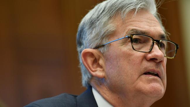 Fed chair Jerome Powell says the rise in COVID cases is “particularly concerning”. Picture: AFP