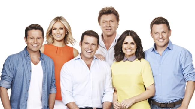 Today show cast Steve Jacobs, Sylvia Jeffreys, Karl Stefanovic, Richard Wilkins, Lisa Wilkinson and Ben Fordham.