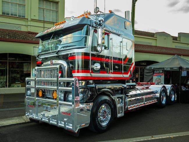 Andrew Salter of A &amp; J Salter Oversize Transport &amp; Pilot Service was thrilled to take home the Tiny Lollback Rig Of The Show thanks to this Kenworth K200. Picture: Adam Hourigan