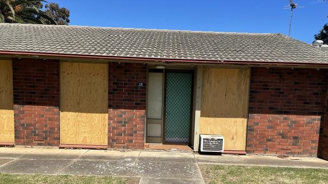 Novar Gardens Public Housing Empty Houses on James Melrose Avenue. Supplied