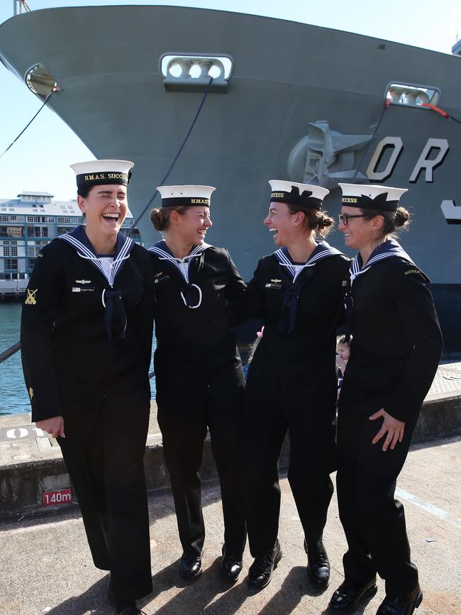 HMAS Success was commissioned in 1986. Picture: David Swift.