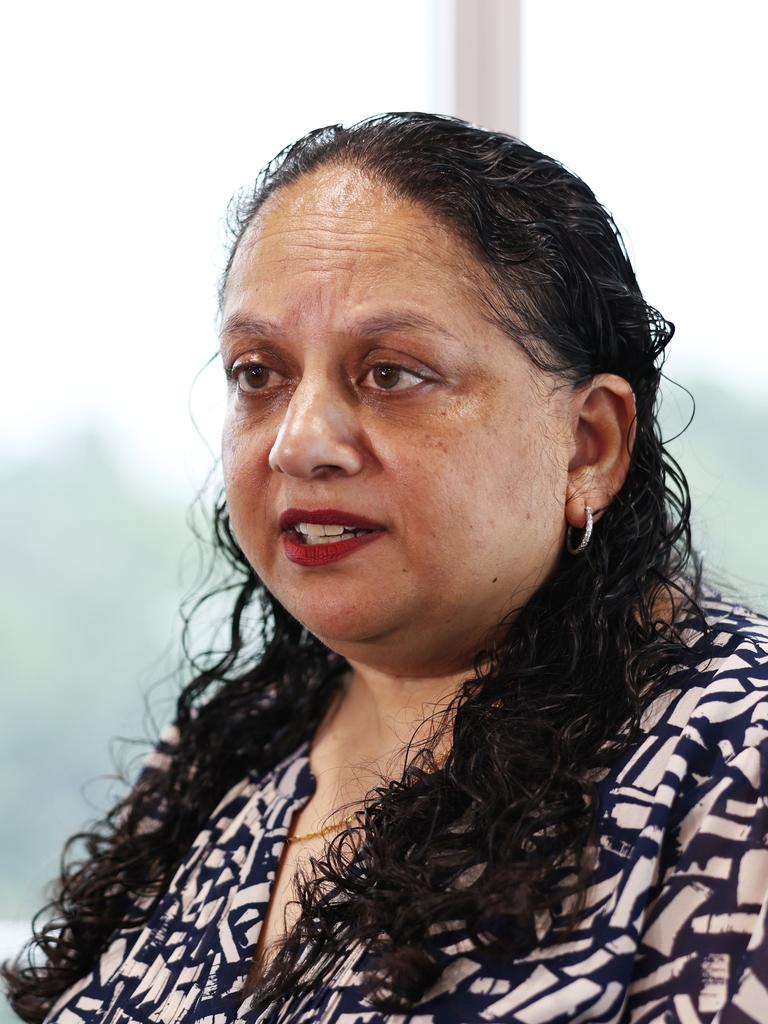 CHHHS chief executive Leena Singh said new fire doors have been installed at D-Block, but they remain open under normal conditions and only close during a fire to contain smoke and flames. Picture: Brendan Radke