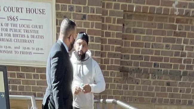 Jose Ali (right) appears at Picton Local Court on April 20, 2022 after being charged with allegedly importing nearly 500g of cocaine. Picture: Annie Lewis