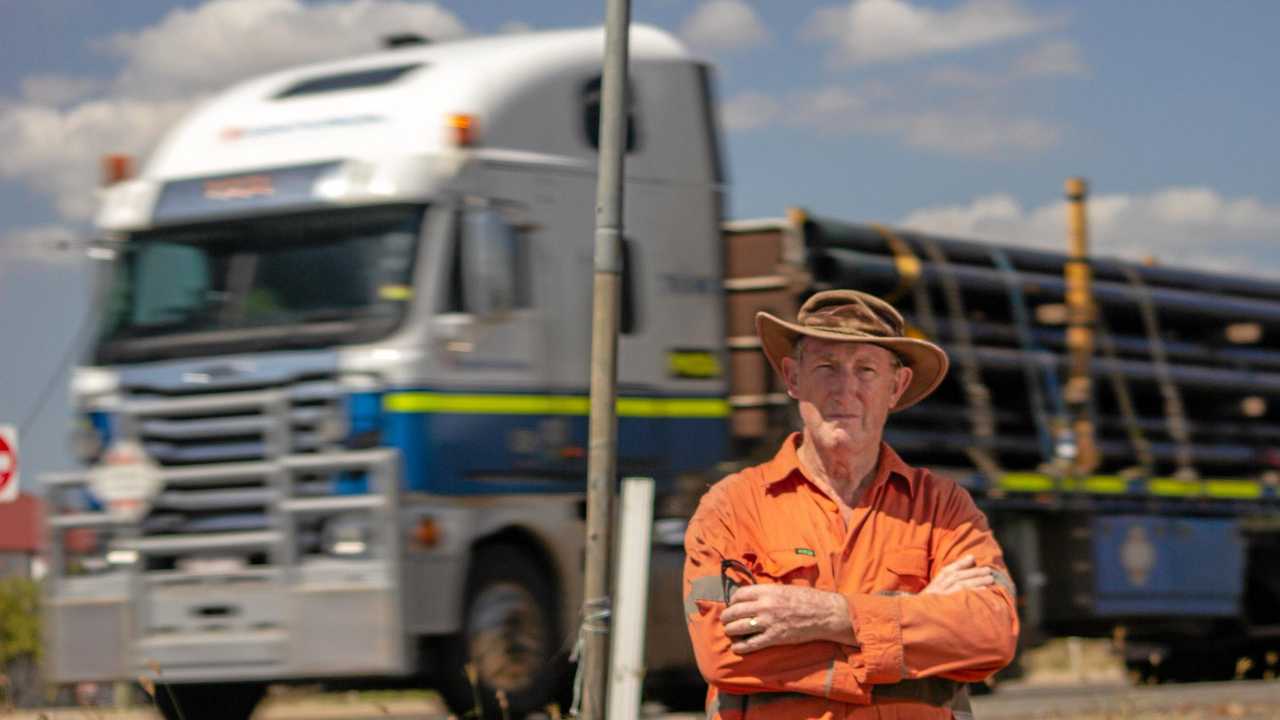 DANGER: Summerholm resident Paul Blackburn claims the intersection of Summerholm Rd and the Warrego Highway is already dangerous and the imminent reopening of a service centre on the corner will only make it worse. Picture: Dominic Elsome