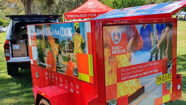 KEEP LOOKING WHEN COOKING: FRNSW Ballina has one of seven new purpose-built community education trailers across NSW. One the fire scenarios the trailer can simulate is a kitchen fire.