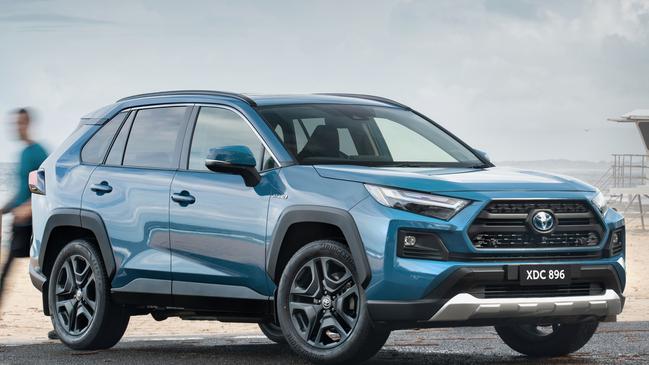 Sales of hybrid vehicles such as the Toyota RAV4 are booming. Picture: Supplied.