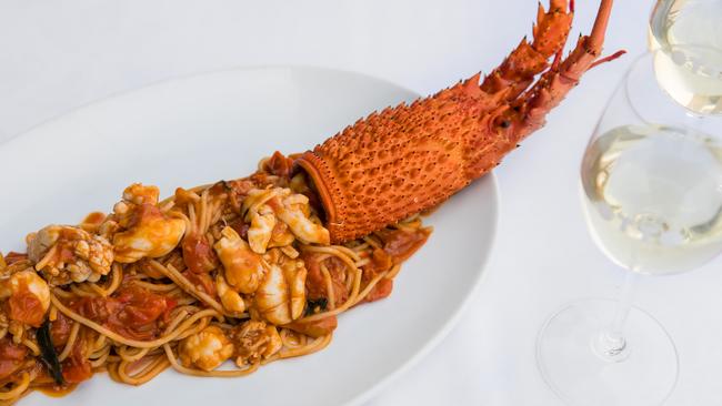 OTTO Ristorante’s lobster spaghetti. Picture: Nikki To