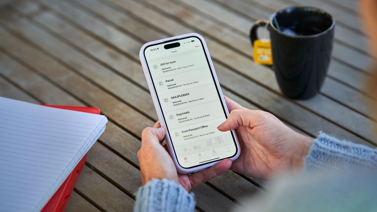 Australia Post says consumers should only use trusted parcel tracking apps, like its own, as Black Friday sales are fertile ground for scammers. Picture: Supplied