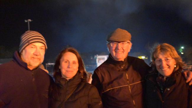 Greg and Andrea Beikoff, Graeme Hamilton, and Lyn Reed at the 2021 Killarney Bonfire Night.