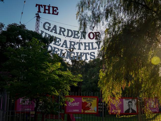 Arts organisers fear twilight racing noise will threaten East End acts including in the Garden of Unearthly Delights. Picture: Mike Burton/ AAP