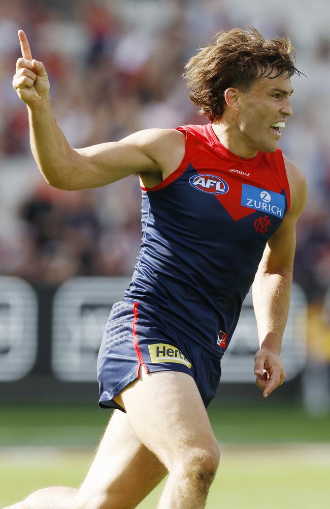 Jack Viney is pushing for a return as early as next week. Picture: Michael Klein