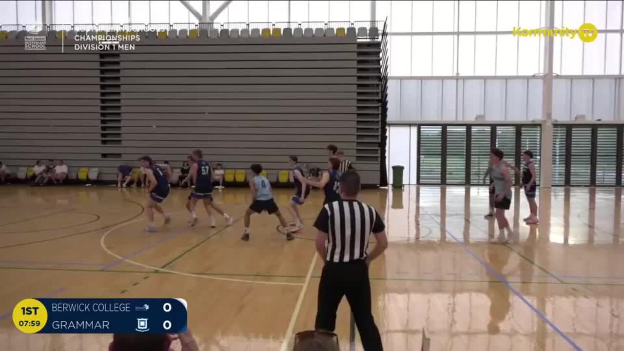 Replay: Berwick College White v Brisbane Grammar School (U20 Men Div 1) - 2024 Basketball Australia Schools Championships Day 1