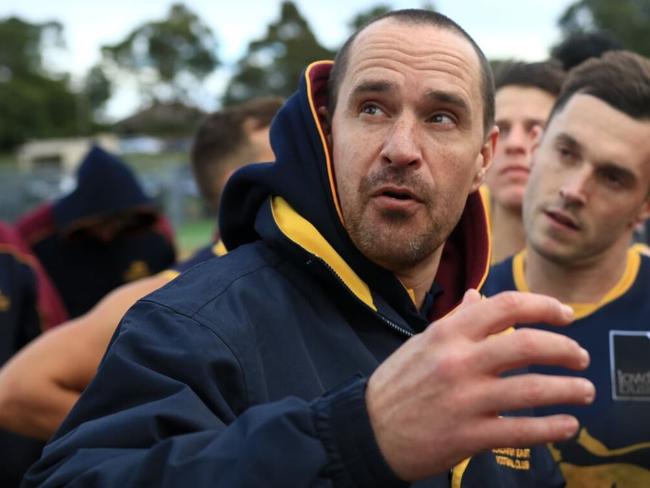 Doncaster East coach Steve Buckle. Picture: Davis Harrigan