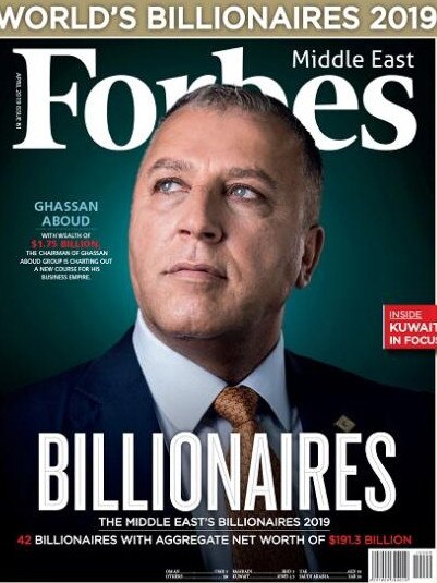 Syrian billionaire and Crystalbrook Collection owner Ghassan Aboud, ranked by Forbes Middle East in the top 20 richest Arab billionaires in the world.