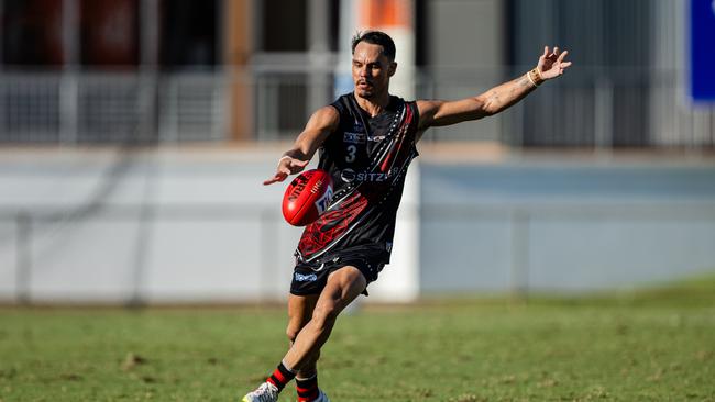 Braedon McLean as St Mary's took on the Tiwi Bombers in the 2024-25 NTFL men's semi-final. Picture: Pema Tamang Pakhrin