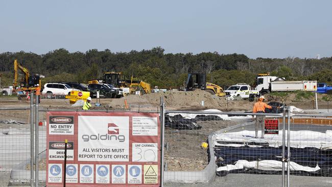 Construction in Coomera. Picture: Tertius Pickard