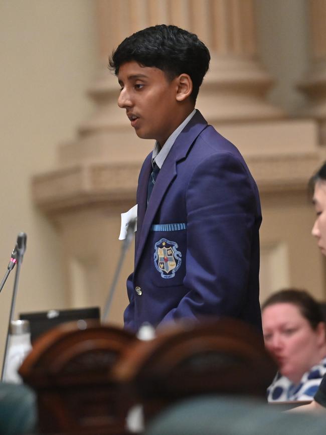 Teen Parliament 2024 scholarship recipient Alex Johnson. Picture: Keryn Stevens