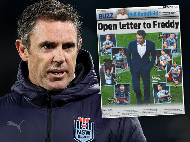 Buzz Rothfield's open letter to Brad Fittler.