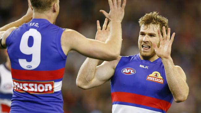 Stewart Crameri will partner Jake Stringer — and possibly Travis Cloke — up forward for the Dogs next year. Picture: Michael Klein