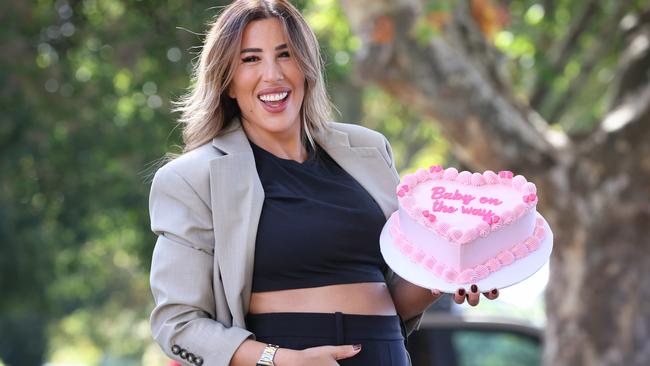 Denise Poupouzas is the owner of Nikos Cakes. She has had a tough fertility journey but is now pregnant after undergoing IVF.                                                             Picture: David Caird