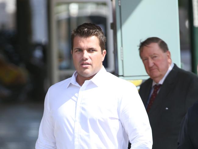 Gable Tostee (Eric Thomas) appearing for the death of Warriena Wright. Picture: Annette Dew