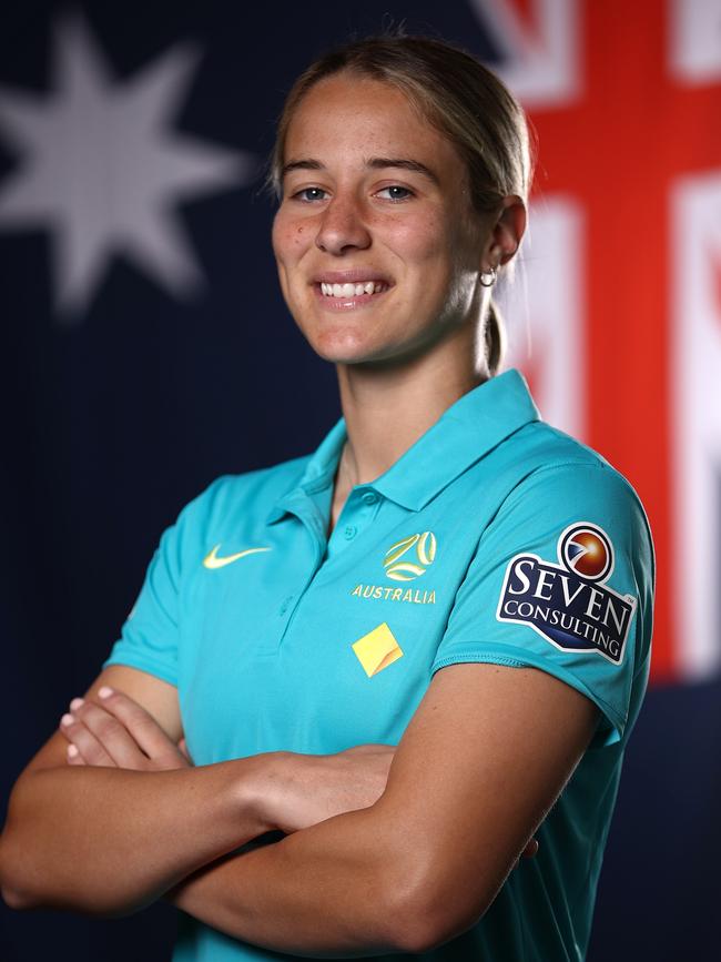 Courtney Nevin’s Matildas portrait ahead of the World Cup. Picture: Robert Cianflone/Getty Images