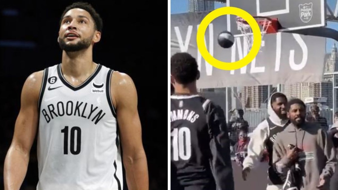 Ben Simmons air-ball at Nets' Practice in the Park goes viral