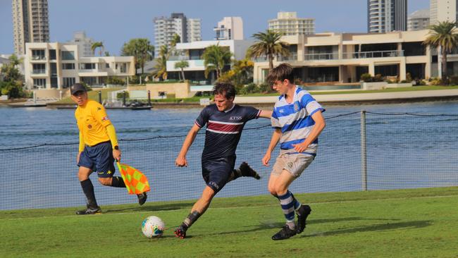 Action from The Southport School's 4-0 victory over Nudgee College. Pic: Charlie Martin