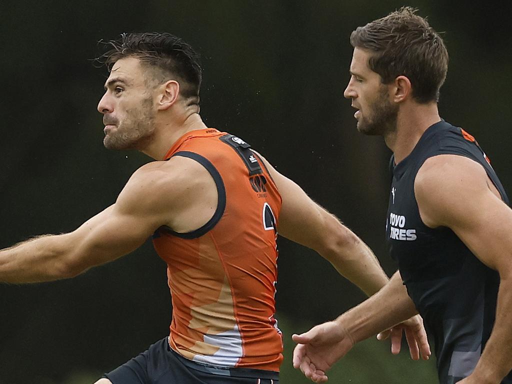 Stephen Coniglio during the GWS Giants training session on February 27, 2024. Photo by Phil Hillyard (Image Supplied for Editorial Use only – Phil Hillyard / Venues NSW – **NO ON SALES** – Â©Phil Hillyard )