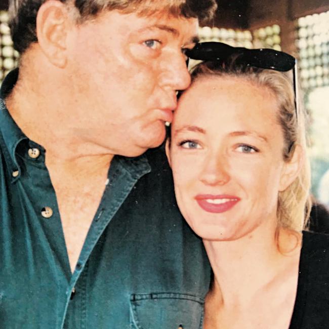 Amber Petty with her dad Ian Petty in 1997. (Picture: Supplied)