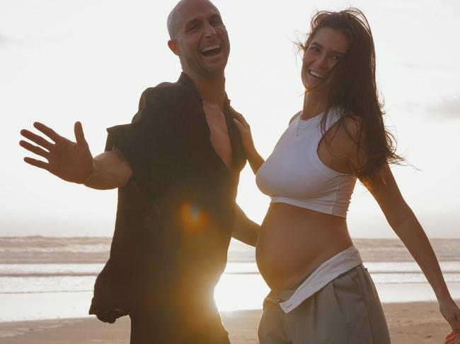 Chloe and Paul Fisher are expecting their first child after four years of trying. Picture: Katrina Enever @katrinaenever