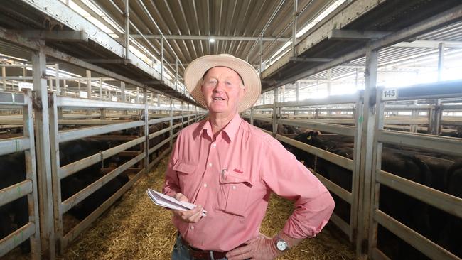 Stephen Street, Elders manager, Myrtleford. It's his 52nd year in the job. Picture: Yuri Kouzmin