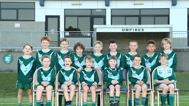 Geelong Ammos Gaspari under-9 football team. Picture: Alison Wynd
