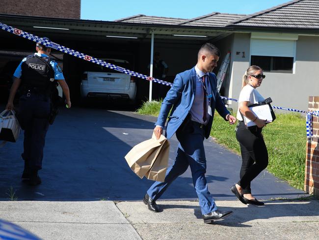 Officers allege told three men forced entry to the granny flat at the rear of a home. Picture: Gaye Gerard