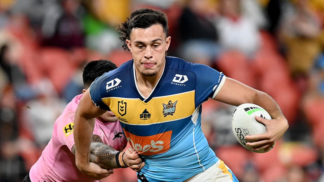 Tino Fa'asuamaleaui won the Titans’ player of the year award last season. Picture: Bradley Kanaris/Getty Images